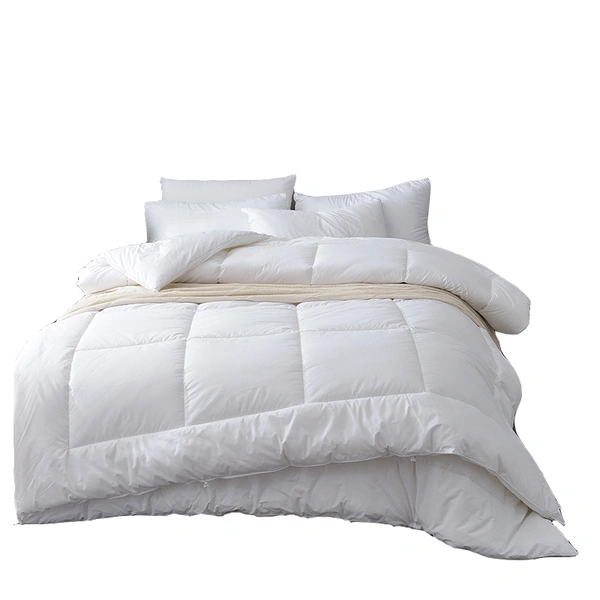 Luxury Hotel White 100% Cotton Comforter Set