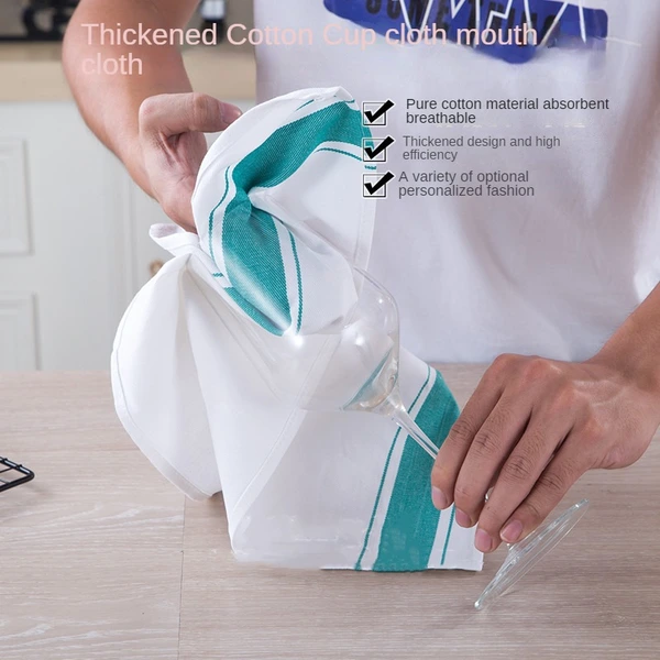 Absorbent Thick Pure Cotton Cup Cleaning Cloth
