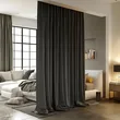 Blackout Room Divider Curtains with Hooks