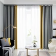 Custom Thickened Polyester Fiber Curtains for Modern Spaces
