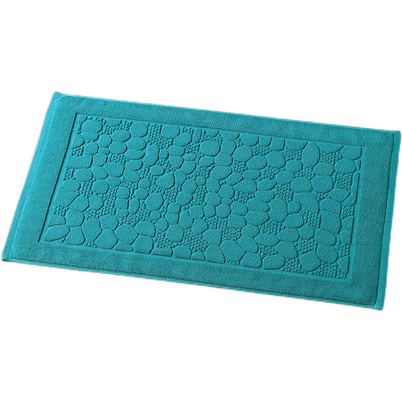 Runchao Non-Slip Cotton Bath Mat - Absorbent Floor Towel for Hotels and Homes
