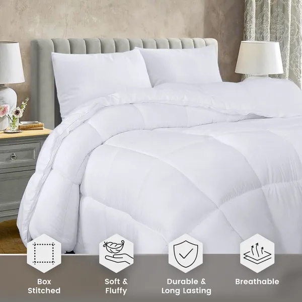 Queen White Bedding Comforter Duvet Insert