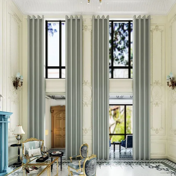 Luxuriant Extra Long Blackout Curtains for Villas