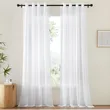 Elegant 96-Inch White Sheer Curtains for Window Treatments