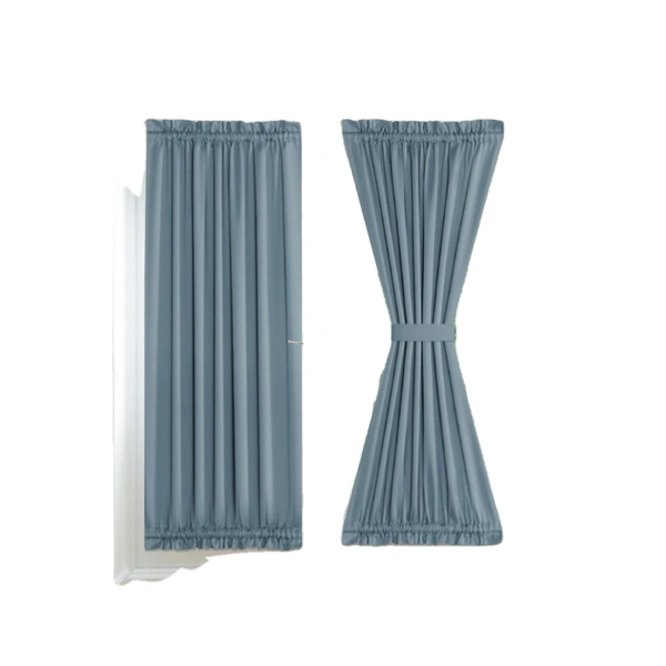 Thick Plain French Door Curtain Rods for Insulation and Shading
