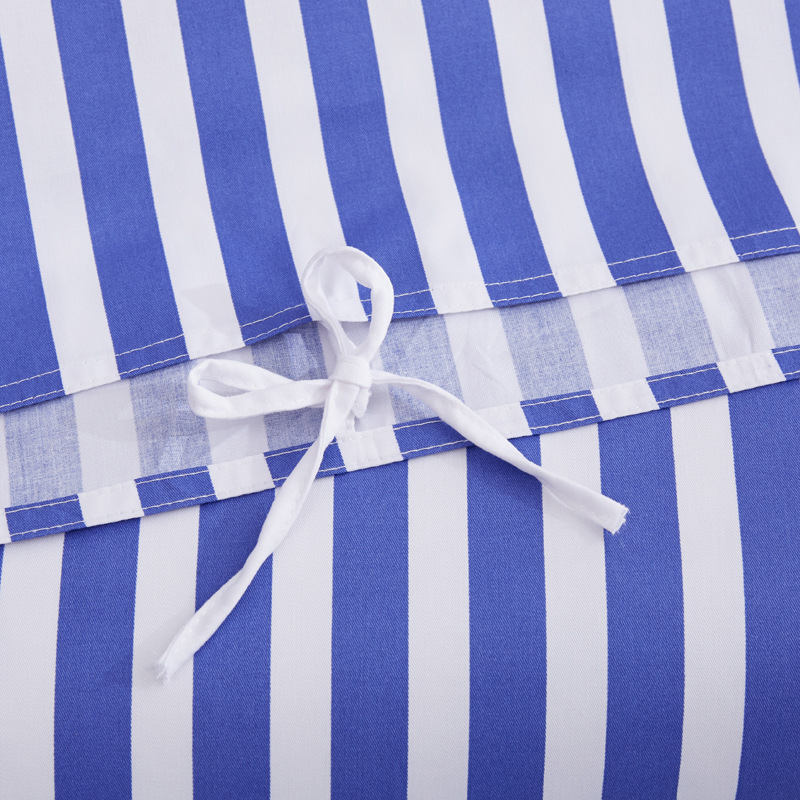 Wholesale Blue and White Hospital Bed Sheet Set