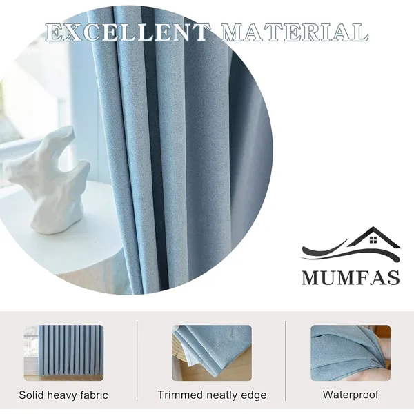 Thermal Insulated Blackout Pinch Pleated Curtain