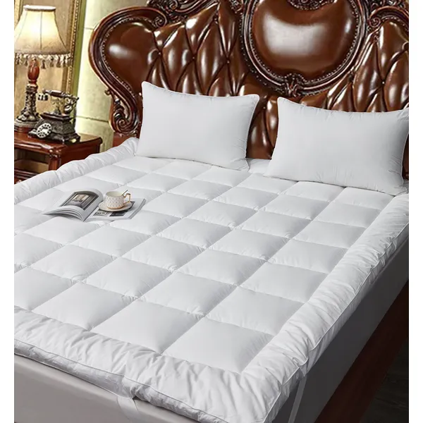 Top-Selling 100% Cotton Down-Proof Mattress Topper for Home and Hotel Comfort