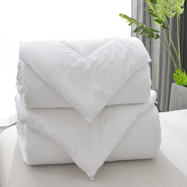 Luxury Hotel White 100% Cotton Comforter Set