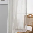 Linen Blend Sheer Curtains for Home Decor