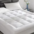 Extra Thick Cooling Mattress Topper with Elastic Deep Pockets