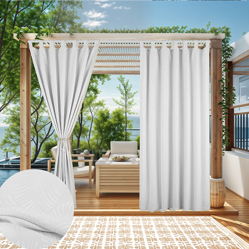 Outdoor Jacquard Waterproof Curtain Sale