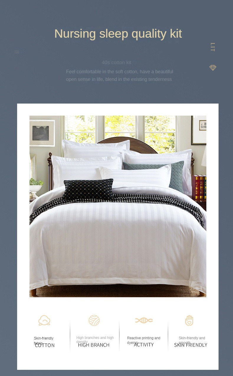 luxury cotton hotel duvet cover set 