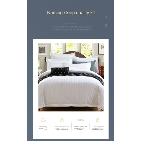 luxury cotton hotel duvet cover set 