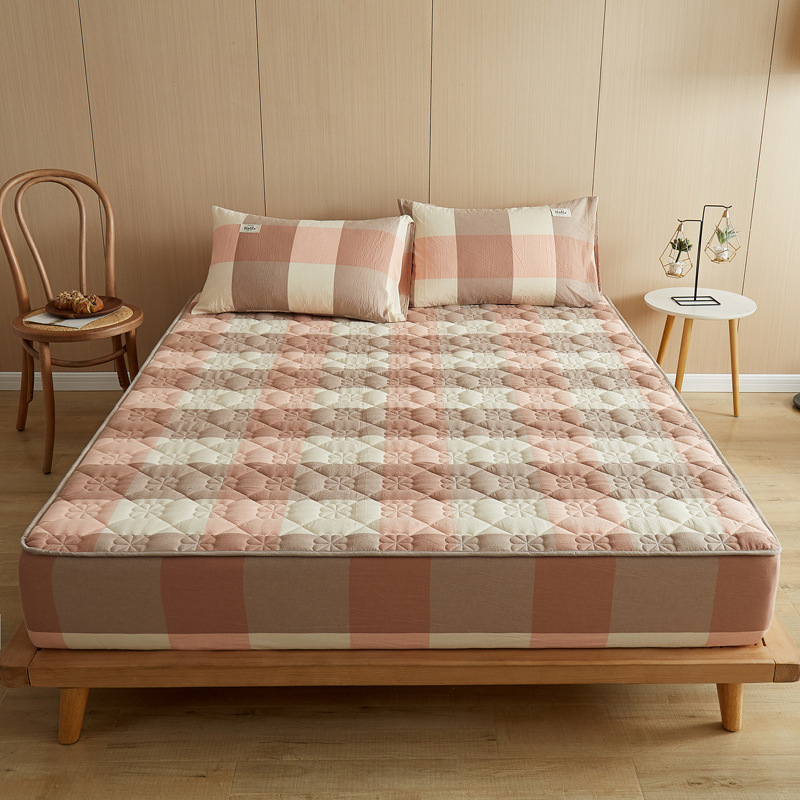 100% Cotton Waterproof Colorful Bed Sheet - Protector for All Sizes