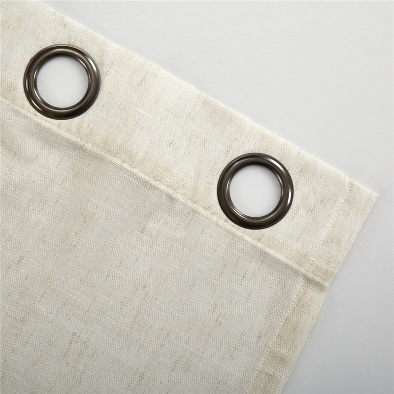 Factory Supply Natural Linen Curtain Living Room Bedroom Transparent Finished Gauze sheer drape valance