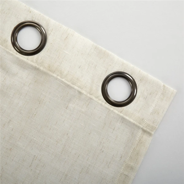 Factory Supply Natural Linen Curtain Living Room Bedroom Transparent Finished Gauze sheer drape valance