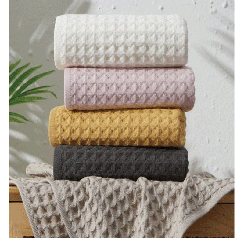 Soft Absorbent Cotton Waffle Towels for Adults | Wholesale