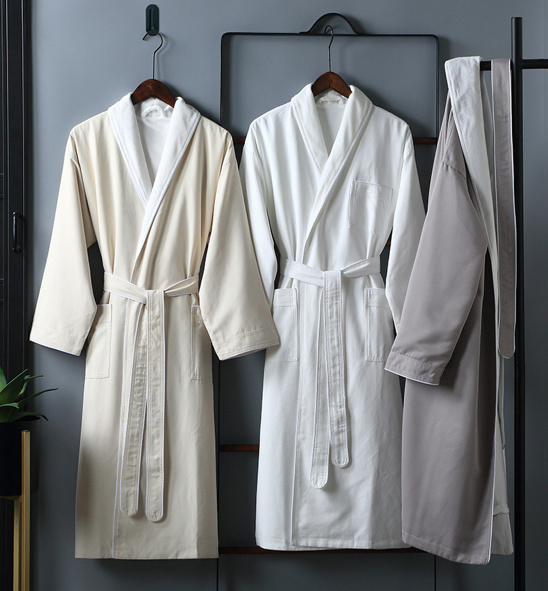 Thickened Soft Absorbent Bathrobe for Couples
