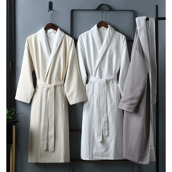 Thickened Soft Absorbent Bathrobe for Couples
