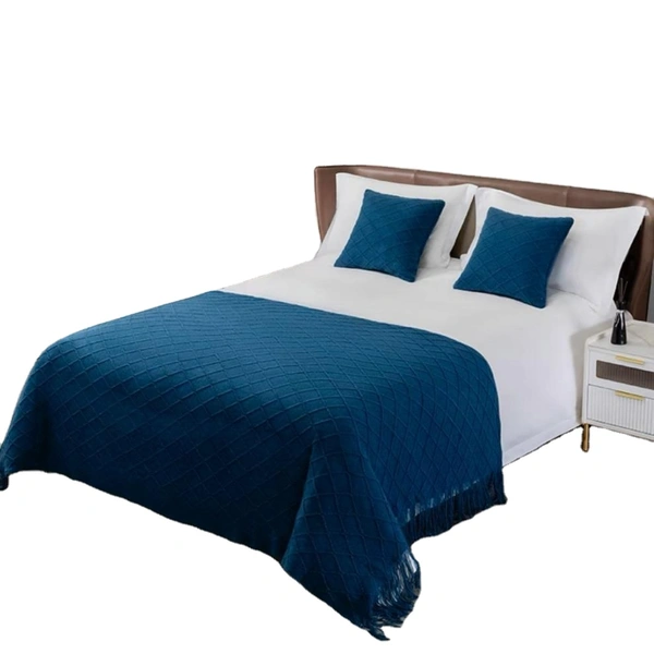 Wholesale Retro Jacquard Tassel Bed Runner