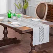 Stylish Double-Layer Eyelet Table Runner