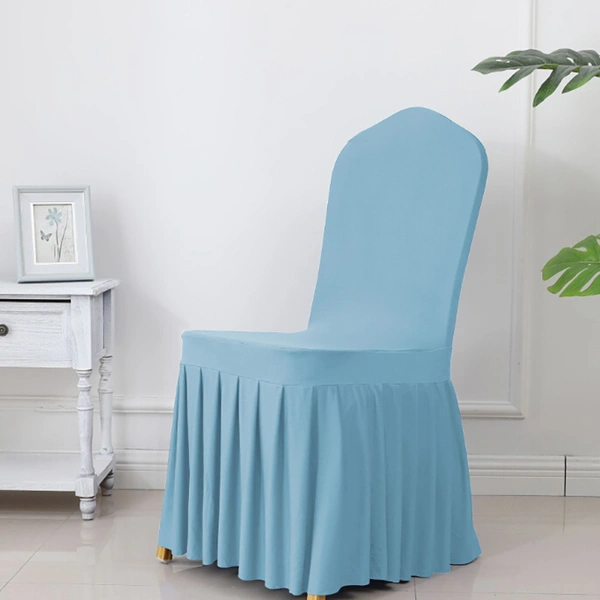 Custom Luxury White Folding Chair Covers for Weddings & Banquets