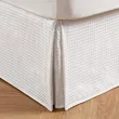 Machine Washable Pleated Waffle Weave Bed Skirt