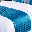 High-Quality Geometric Bed Runner & Pillows
