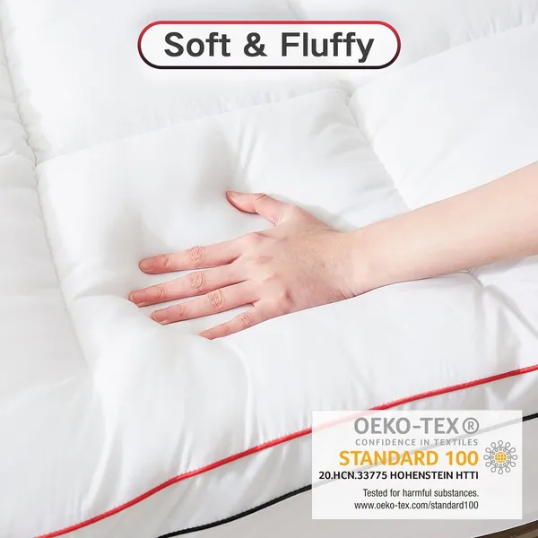 Cooling Full Mattress Topper for Deep Sleep