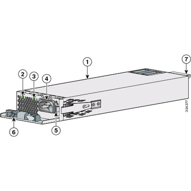 fonte de alimentação sobressalente série cisco catalisador 3850 pwr-c1-350wac=