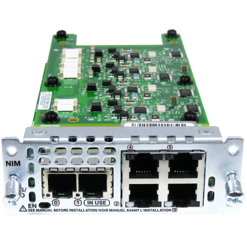 tarjeta de interfaz de red de voz analógica cisco nim-2fxs/4fxo