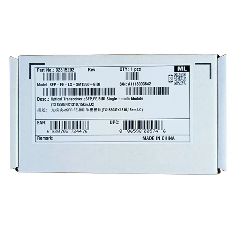 huawei ma5608t sfp (terceirização) sfp-fe-lx-sm1550-bidi