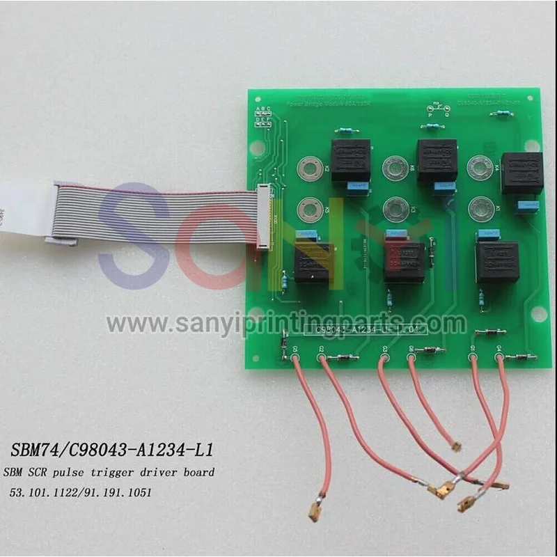 91.191.1051 53.101.1122 adapté au circuit imprimé Heidelberg C98043-A1234 