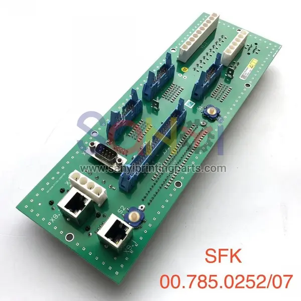 00.785.0252 module plat sfk 00.781.4969 carte de circuit imprimé pour pièces de rechange de machine d'impression offset