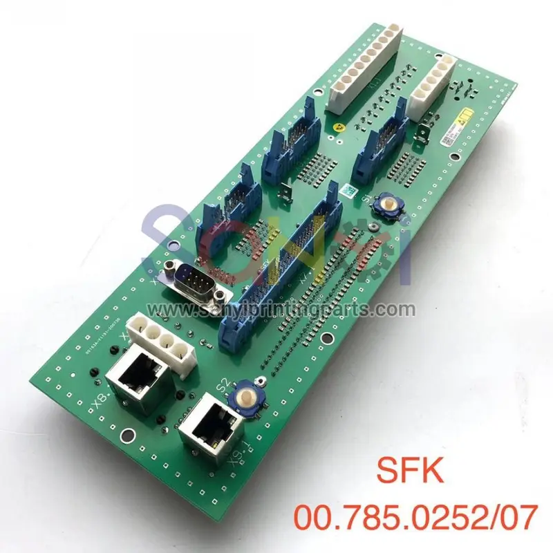 00.785.0252 module plat sfk 00.781.4969 carte de circuit imprimé pour pièces de rechange de machine d'impression offset 