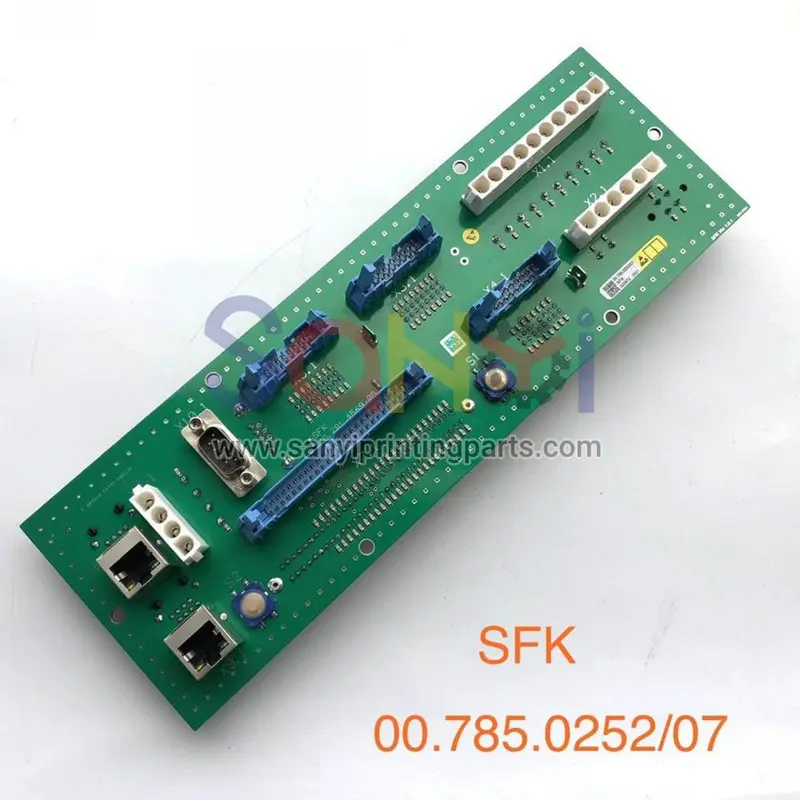 00.785.0252 module plat sfk 00.781.4969 carte de circuit imprimé pour pièces de rechange de machine d'impression offset 
