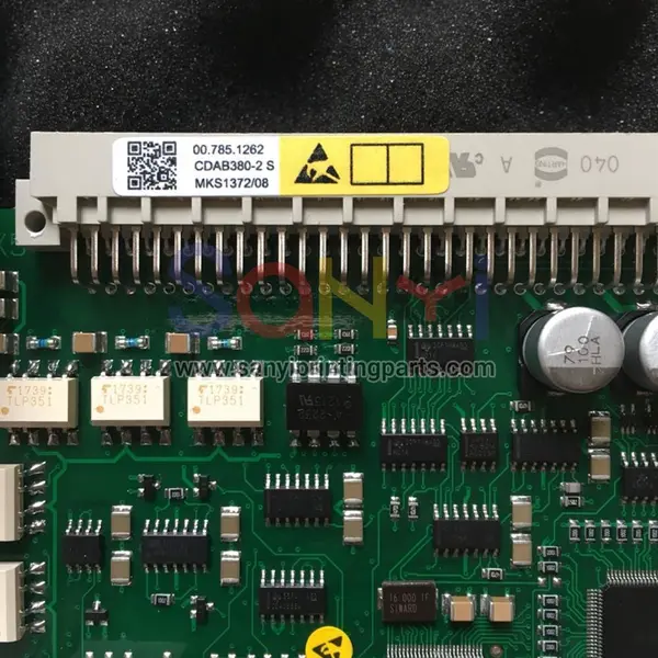 Heidelberg 00.785.1262 cdab380-2s placa de circuito para repuestos de máquinas de impresión offset