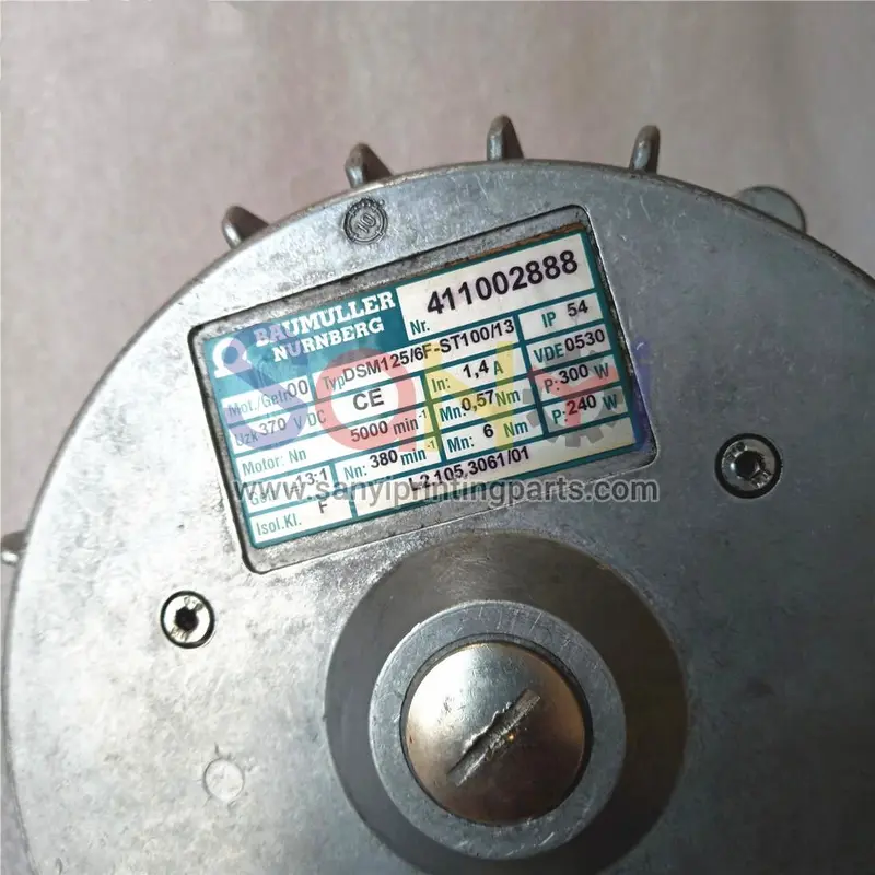 Heidelberg l2.105.3061 motor de amortiguación de rodillo de bandeja de agua accionamiento de alcohol 