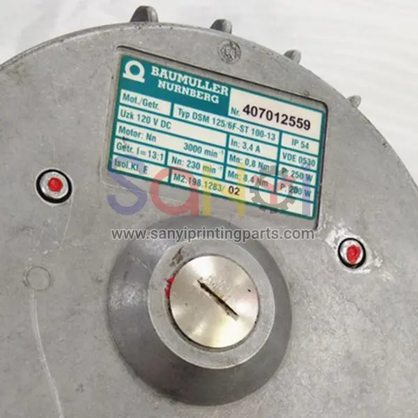 Heidelberg m2.198.1283 para sm74 pm74 sx74 motor de rodillo de bandeja de agua piezas de maquinaria de heidelberg