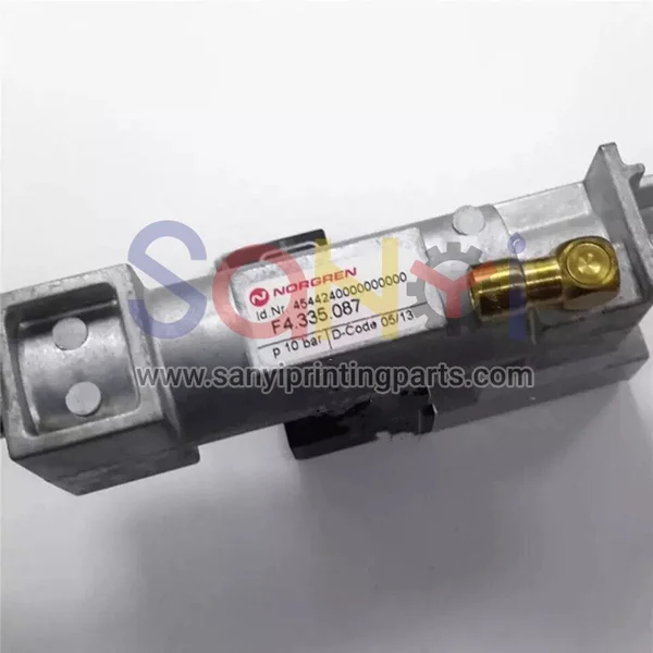 Heidelberg F4.335.087 Cylinder Valve Unit D20 H40 Pneumatic Cylinder