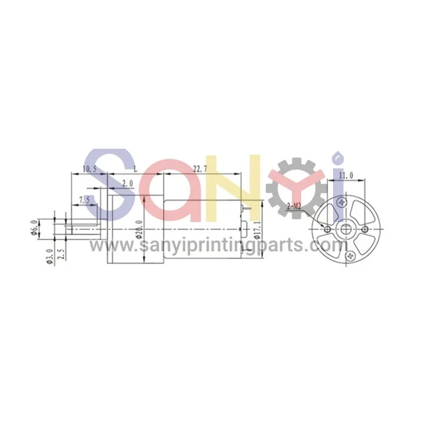 Mitsubishi Ink key Motor ZGA20RU1100i ZGA20RU 1100i WRF-130CH-08450