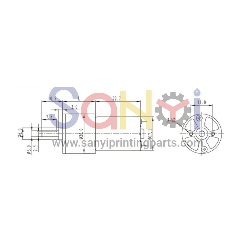 Mitsubishi Ink key Motor ZGA20RU1100i ZGA20RU 1100i WRF-130CH-08450