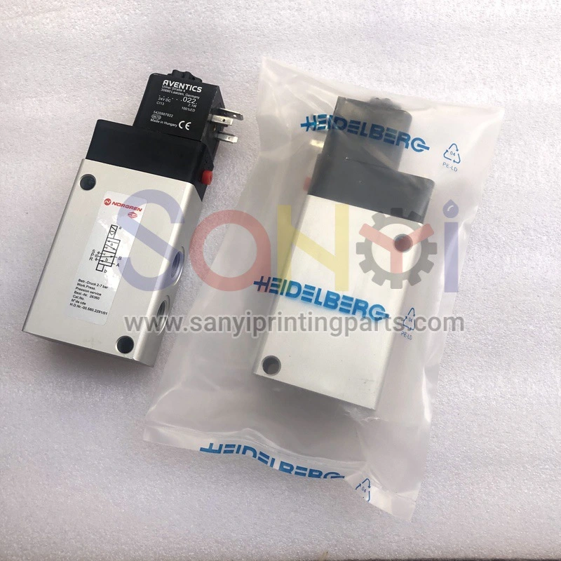 00.580.2291 / 01 heidelberg cd102 sm102 cd74 sm74 sm52 mo válvula de solenoide 