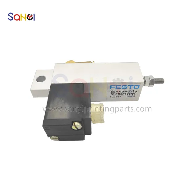 61.184.1136 Ink Cylinder Solenoid Valve For Heidelberg SM74 SM52