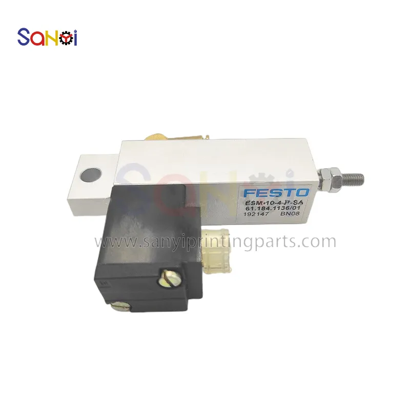61.184.1136 Ink Cylinder Solenoid Valve For Heidelberg SM74 SM52 