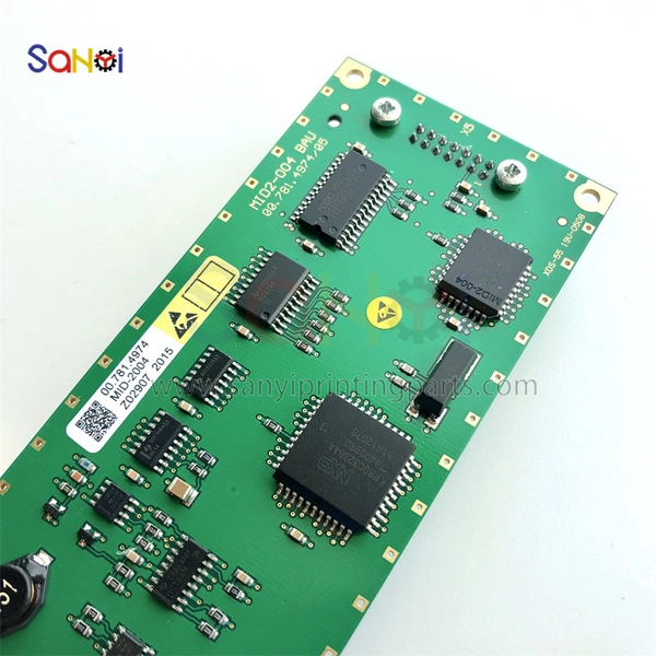 Écran d'affichage 00.781.4974 pour pièces de machine d'impression heiddelberg