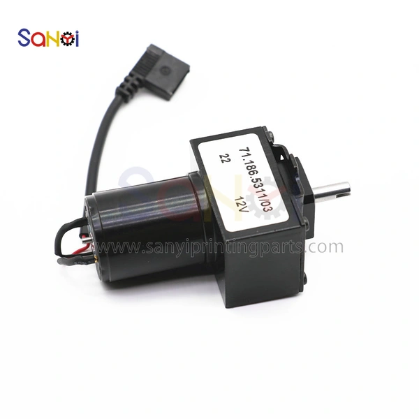 71.186.5311 Geared Motor For Heidelberg SM102 SM52 SM74 Printing