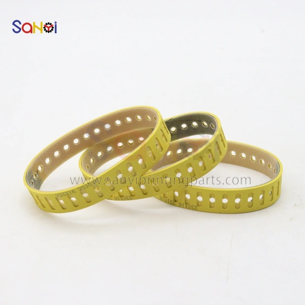 P8147382 Belt For KBA Slow Down Belt 32 Holes With Grooves 235MM×16MM Suction Slowdown Belt