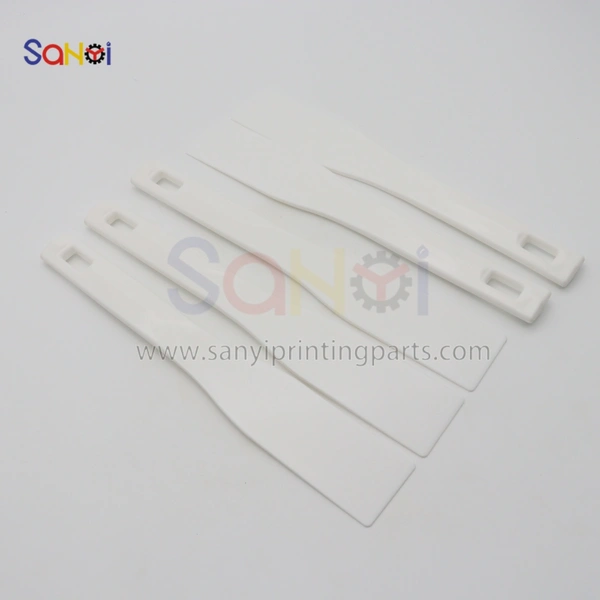 Printing Machine Ink Adjustment Shovel White Small Size 195x46MM